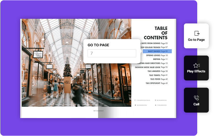 Add-trigger-actions-like-going-to-page-making-a-call-or-playing-animation-effects-for-your-digital-flipbook